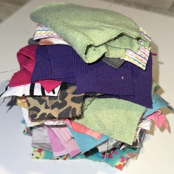 Mixed Media, Rectangular, 3”x6”, Fabric Scrap Bundle, B2 - Picture 3 of 10